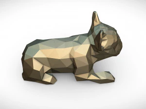 french bulldog lying 3D Print Model