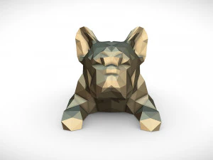 french bulldog lying 3D Print Model