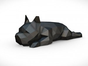 french bulldog lying 3D Print Model
