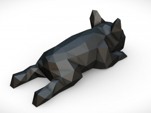 french bulldog lying 3D Print Model