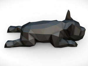 french bulldog lying 3D Print Model