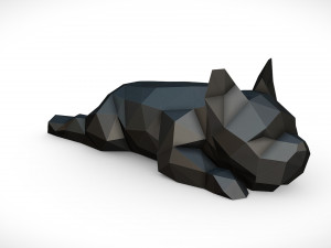 french bulldog lying 3D Print Model