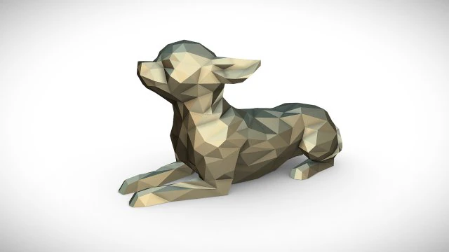 chihuahua lying 3D Print Model .c4d .max .obj .3ds .fbx .stl .blend