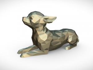 chihuahua lying 3D Print Model