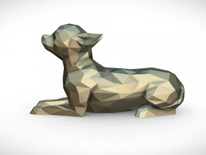 chihuahua lying 3D Print Model