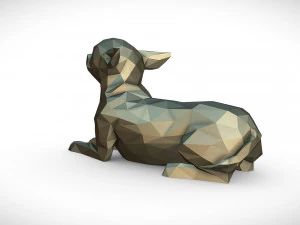chihuahua lying 3D Print Model