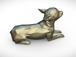 chihuahua lying 3D Print Model