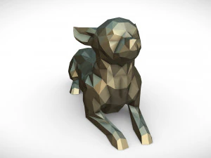 chihuahua lying 3D Print Model