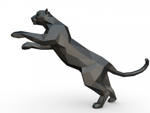 leopard figure 3D 打印模型