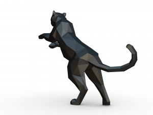 leopard figure 3D 打印模型