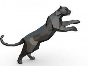 leopard figure 3D 打印模型