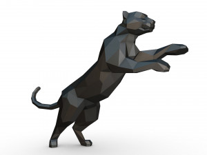 leopard figure 3D 打印模型