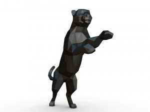 leopard figure 3D 打印模型