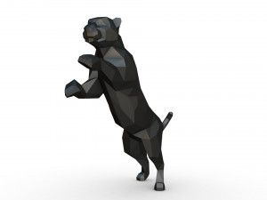 leopard figure 3D 打印模型
