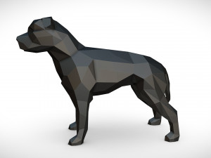 staffy staffordshire bull terrier 3D 프린트 모델