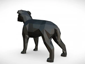 staffy staffordshire bull terrier 3D Print Model