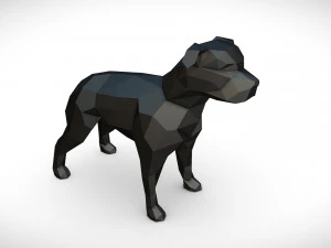 staffy staffordshire bull terrier 3D Print Model