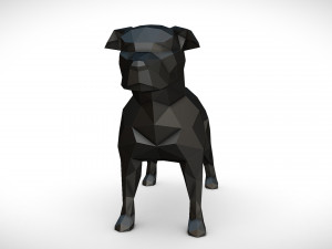 staffy staffordshire bull terrier 3D 프린트 모델