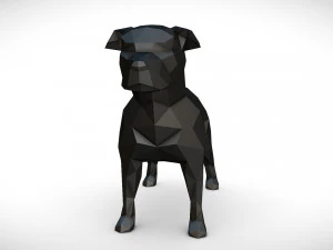 staffy staffordshire bull terrier 3D Print Model
