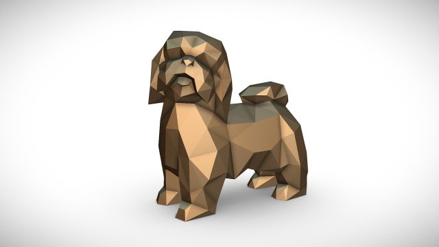 shih tzu Modelo de Impressão 3D .c4d .max .obj .3ds .fbx .stl .blend 