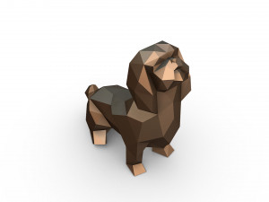 shih tzu figure 3D-Druckmodell