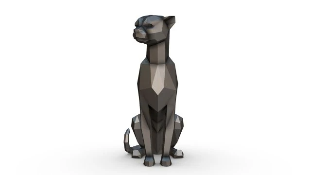 Cheetah Model Cetak 3D .c4d .max .obj .3ds .fbx .stl .blend 