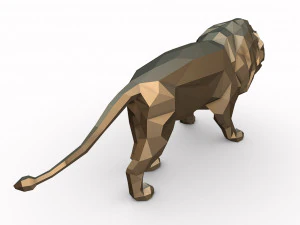 le&oacute;n Modelo de impresión 3D