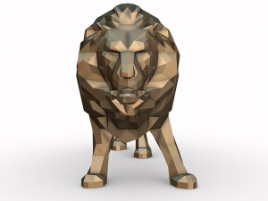 lion Model Cetak 3D