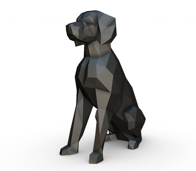 brittany spaniel epagneul breton 3D 프린트 모델 .c4d .max .obj .3ds .fbx .stl .blend 