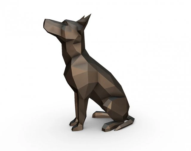 australian kelpie 3D Print Model .c4d .max .obj .3ds .fbx .stl .blend 