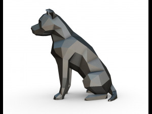 staffy staffordshire bull terrier 3D Baskı Modeli