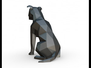 staffy staffordshire bull terrier 3D Baskı Modeli