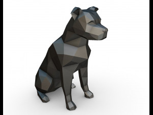staffy staffordshire bull terrier 3D Baskı Modeli