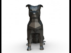 staffy staffordshire bull terrier 3D Baskı Modeli