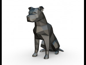 staffy staffordshire bull terrier 3D Print Model