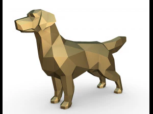 골든 리트리버 3D 프린트 모델