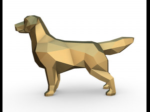 golden retriever 3D-printmodel
