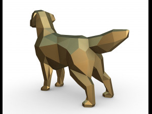 golden retriever 3D-printmodel