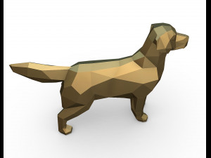 golden retriever 3D-printmodel