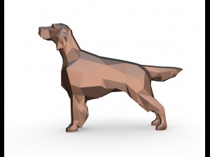 english setter 3D-Druckmodell