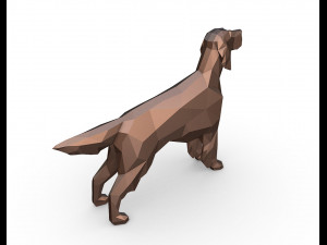 english setter 3D-Druckmodell
