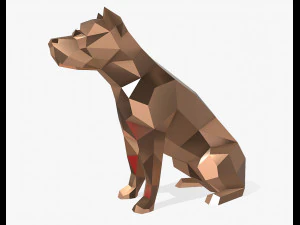 figura de pitbull Modelo de impresión 3D