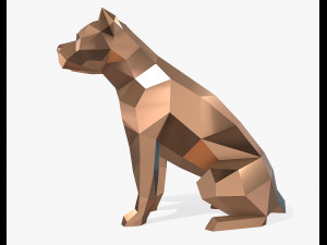 pit bull figure 3D-printmodel