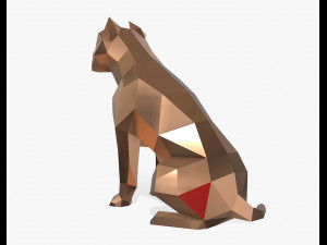 pit bull figure 3D-printmodel