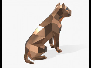 pit bull figure 3D-printmodel