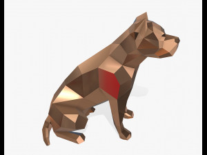 pit bull figure 3D-printmodel