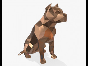 pit bull figure 3D-printmodel