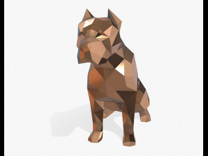 pit bull figure 3D-printmodel