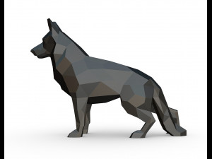 german shepherd figure Model Cetak 3D
