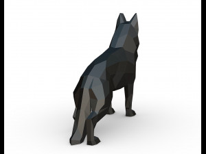 german shepherd figure Model Cetak 3D